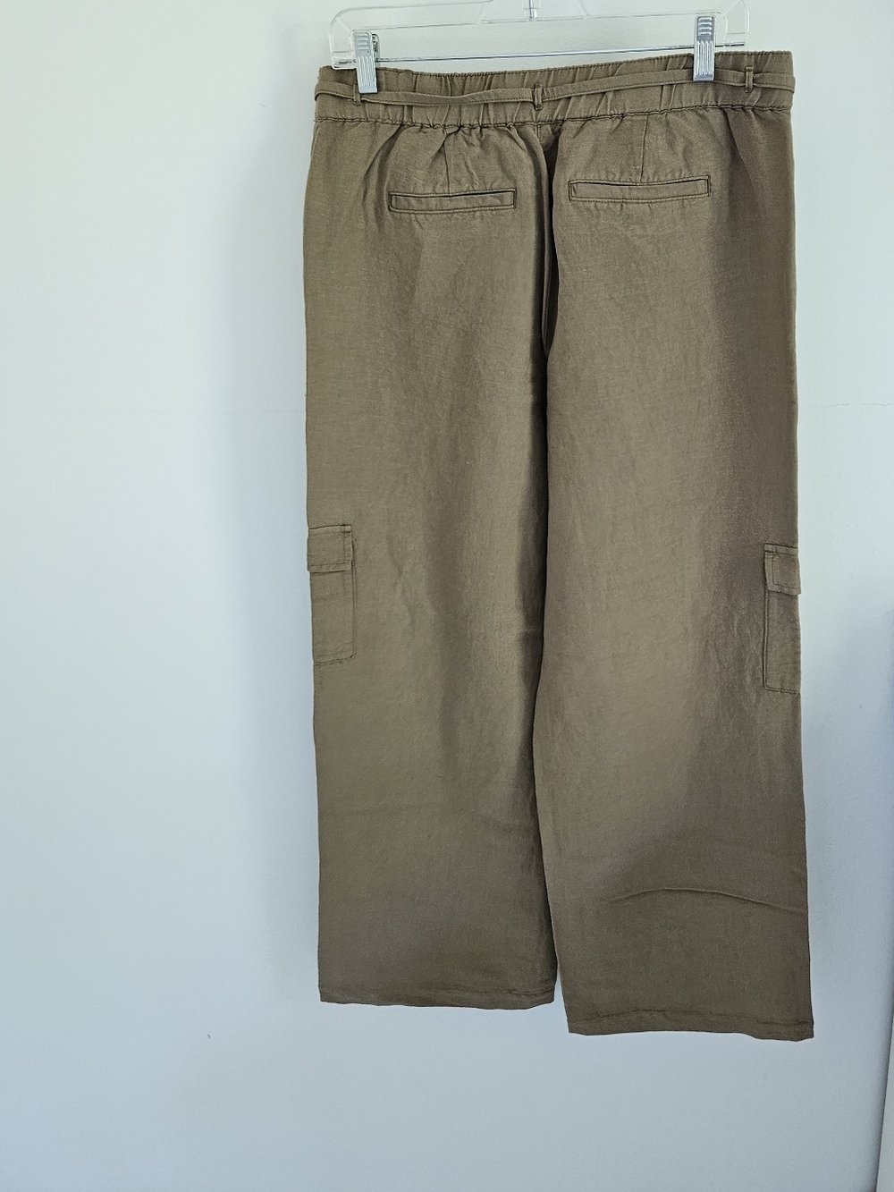 J. Jill Linen Blend Cargo Wide Leg Pants NWT - Picture 3 of 4